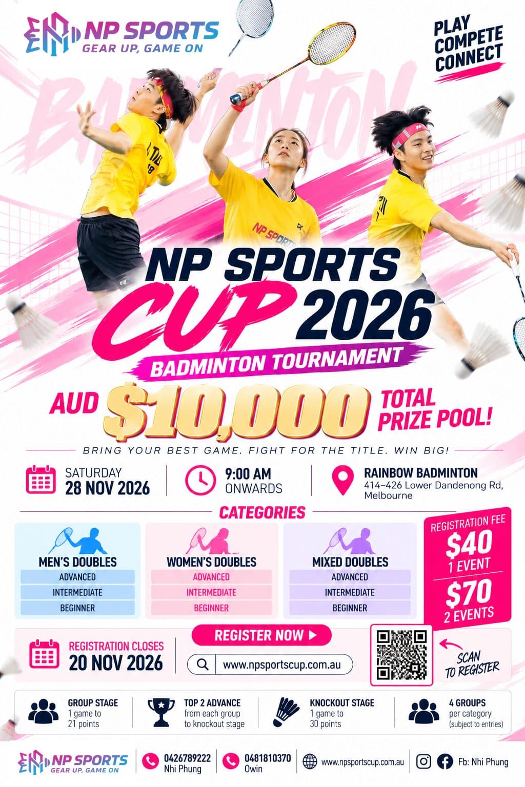 NP Sports Cup 2026 - Men Doubles - Advanced